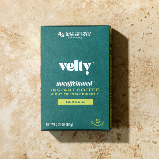 green box of Velty coffee
