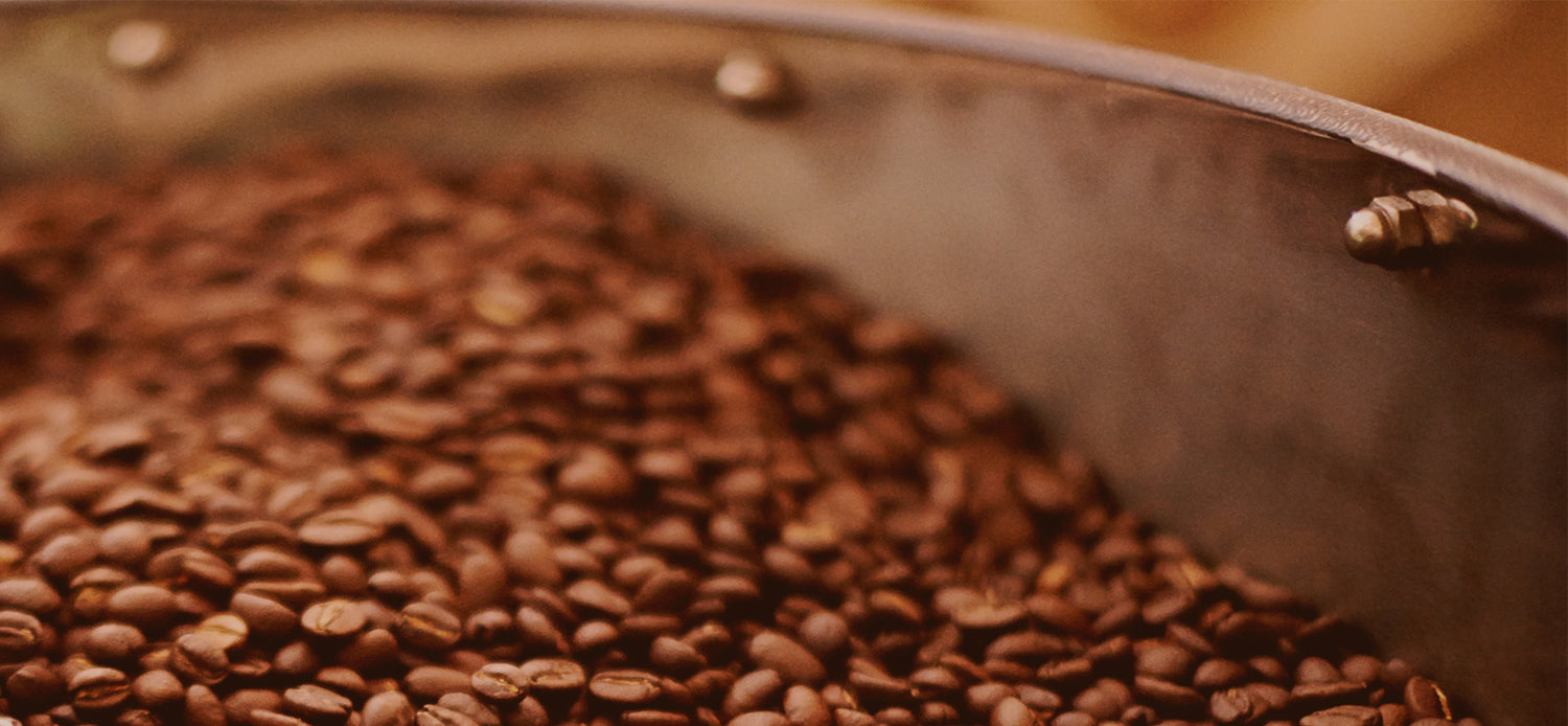 unground roasted coffee beans
